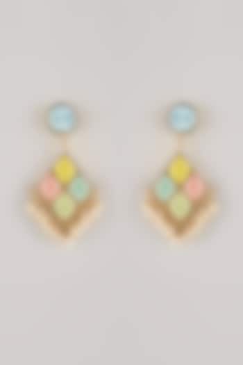 Multi-Colored Pearl Dangler Earrings by Bauble Bazaar at Pernia's Pop Up Shop