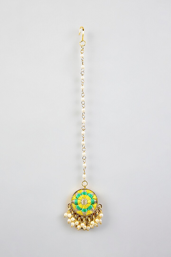 Multi-Colored Stone & Silk Thread Necklace Set by Bauble Bazaar at Pernia's Pop Up Shop