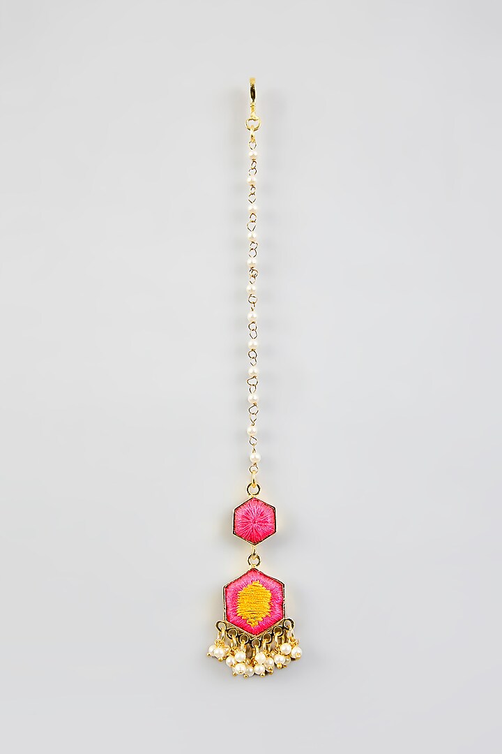 Multi-Colored Stone & Silk Thread Necklace Set by Bauble Bazaar at Pernia's Pop Up Shop