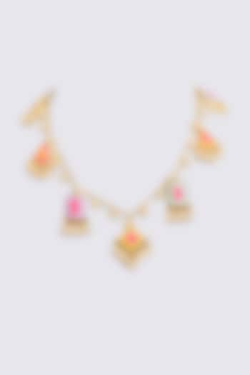 Multi-Colored Mixed Metal Necklace by Bauble Bazaar at Pernia's Pop Up Shop