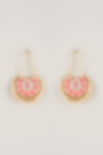 Multi-Colored Pearl Beaded Dangler Earrings by Bauble Bazaar at Pernia's Pop Up Shop