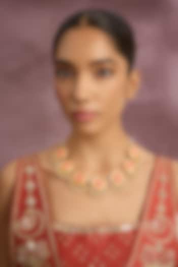 Multi-Colored Silk Thread Embroidered Necklace by Bauble Bazaar at Pernia's Pop Up Shop