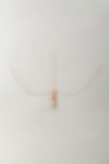 Multi-Colored Stone & Silk Thread Mathapatti by Bauble Bazaar at Pernia's Pop Up Shop