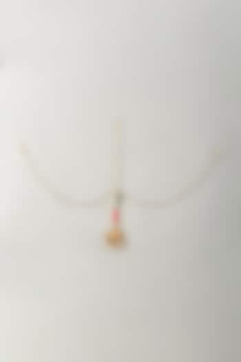 Multi-Colored Stone & Silk Thread Mathapatti by Bauble Bazaar at Pernia's Pop Up Shop