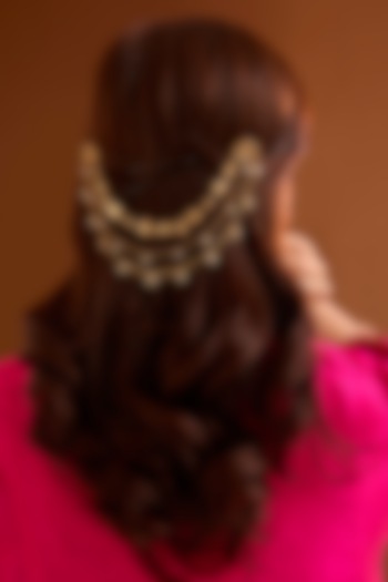 Gold Finish Hair Accessory by Bauble Bazaar at Pernia's Pop Up Shop