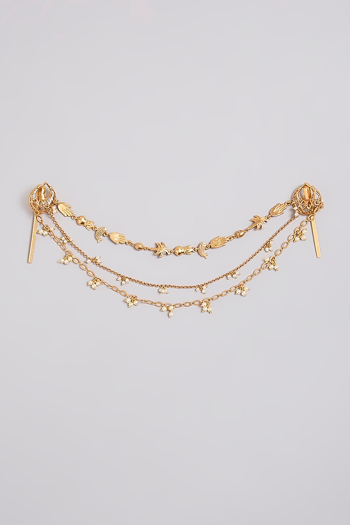 Gold Finish Hair Accessory by Bauble Bazaar at Pernia's Pop Up Shop