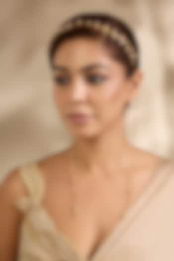 Gold Finish Hair Accessory by Bauble Bazaar at Pernia's Pop Up Shop