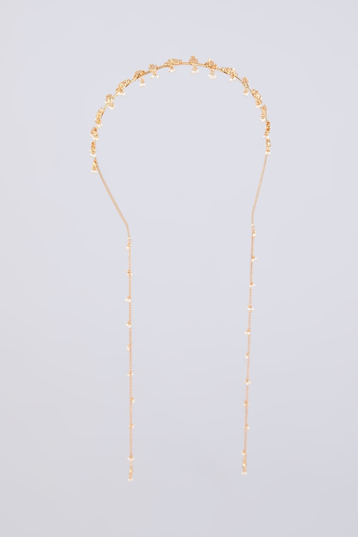 Gold Finish Hair Accessory by Bauble Bazaar at Pernia's Pop Up Shop