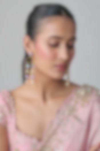 Multi-Colored Mirror & Pearl Dangler Earrings by Bauble Bazaar at Pernia's Pop Up Shop