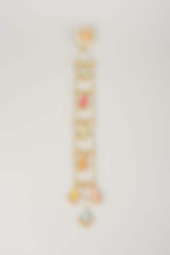 Gold Finish Multi-Colored Enameled Hair Braid Pin by Bauble Bazaar at Pernia's Pop Up Shop