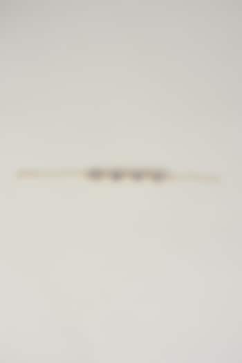 Gold Plated Sapphire Swarovski Crystal & White Diamond Bracelet by Bauble Bazaar at Pernia's Pop Up Shop