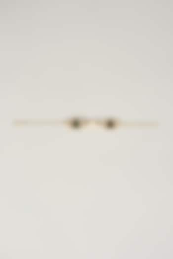 Gold Plated Emerald Swarovski Crystal & American Diamond Bracelet by Bauble Bazaar at Pernia's Pop Up Shop