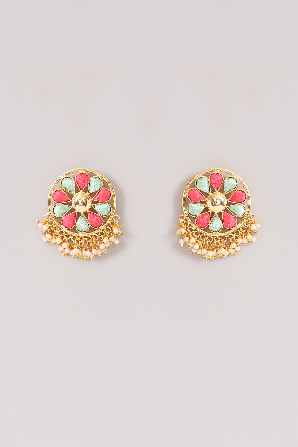 Matte gold on sale stud earrings