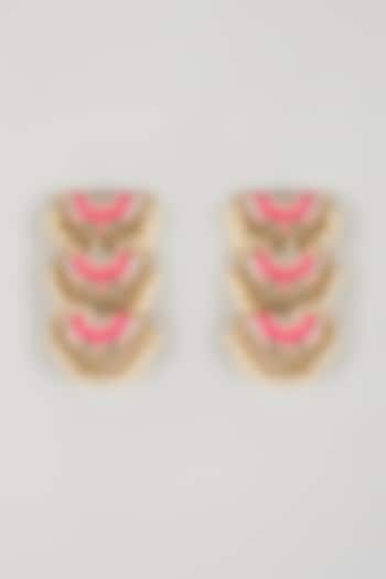 Multi-Colored Brass Threadwork Dangler Earrings by Bauble Bazaar at Pernia's Pop Up Shop