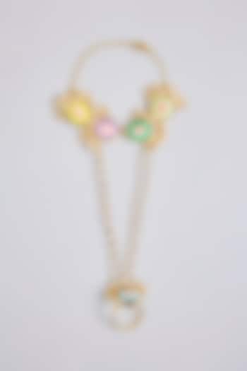 Multi-Colored Mixed Metal Haathphool by Bauble Bazaar at Pernia's Pop Up Shop