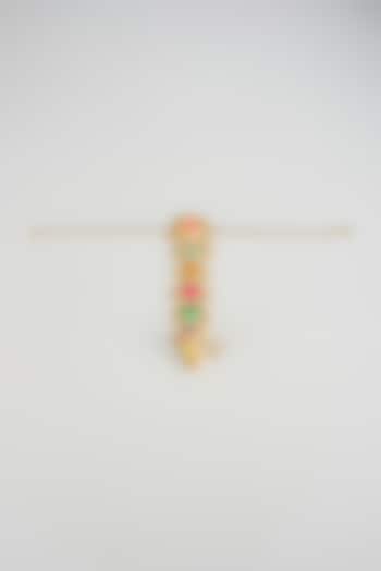 Multi-Colored Brass Threadwork Haathphool by Bauble Bazaar at Pernia's Pop Up Shop