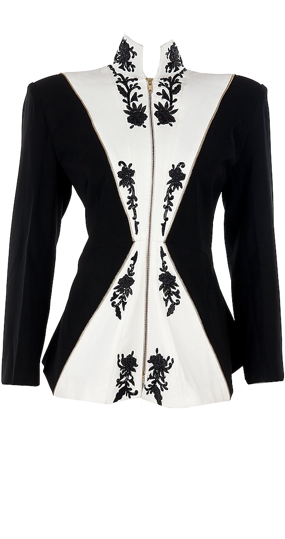 Black and white structured jacket available only at Pernia's Pop-Up ...
