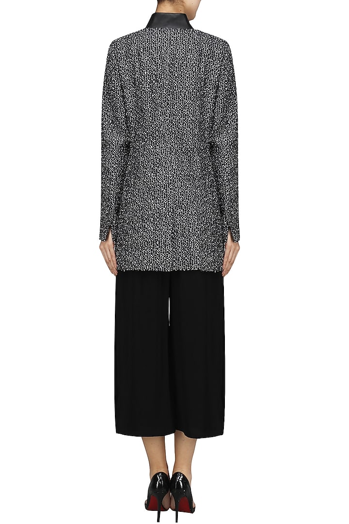 Black and white oversized blazer available only at Pernia's Pop Up Shop.