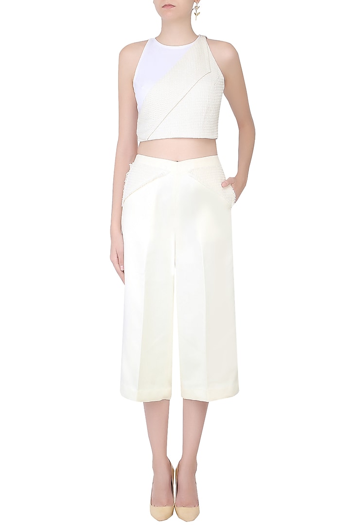 Ivory culotte pants available only at Pernia's Pop Up Shop.