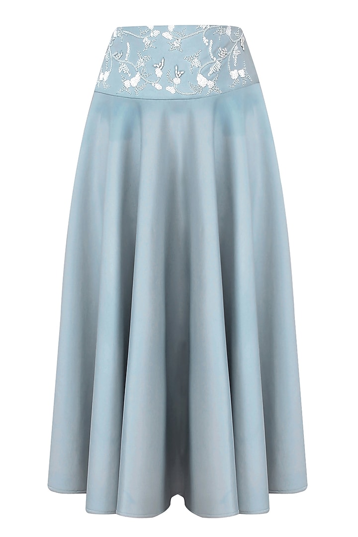 Ice blue beads and sequinned circle skirt available only at Pernia's Pop Up Shop.