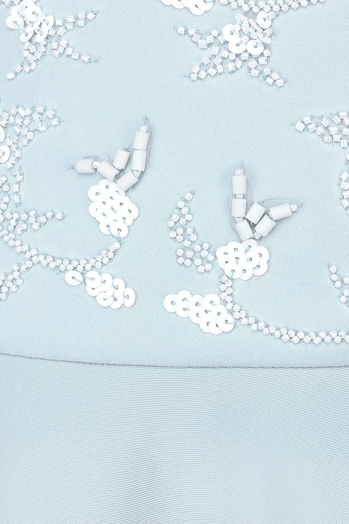 Ice blue beads and sequinned circle skirt available only at Pernia's Pop Up Shop.