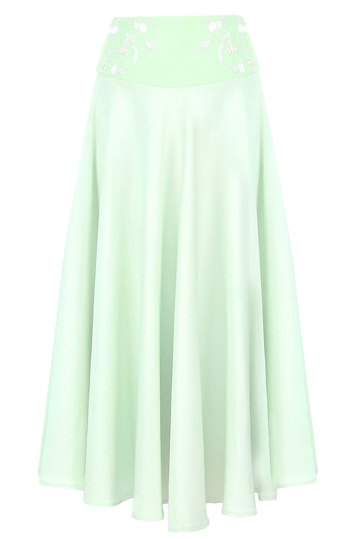 Mint green beads and sequinned circle skirt available only at Pernia's Pop Up Shop.