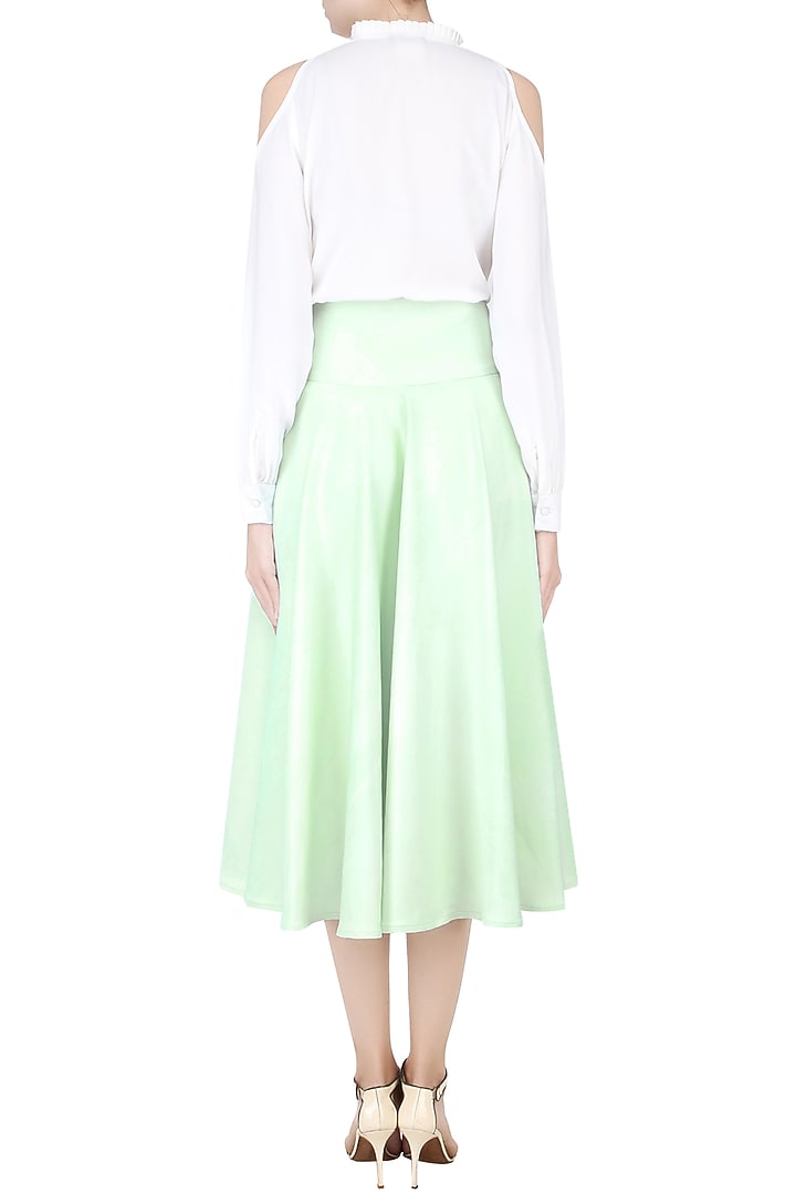 Mint green beads and sequinned circle skirt available only at Pernia's Pop Up Shop.
