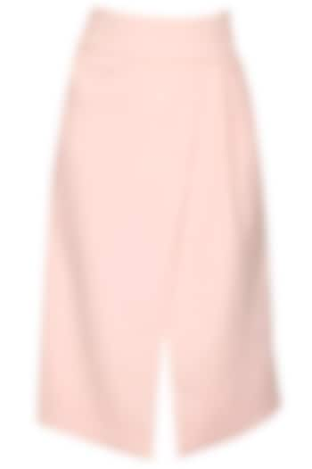 Blush Wrap Skirt by Bhaavya Bhatnagar