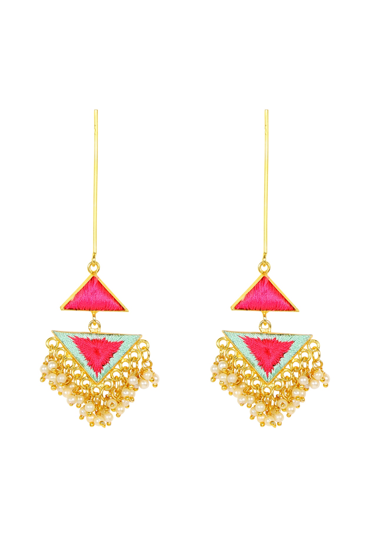 Embroidery thread earrings online