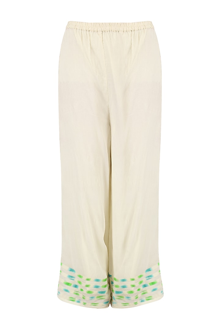 Mint green embroidered layered kurta set available only at Pernia's Pop Up Shop.