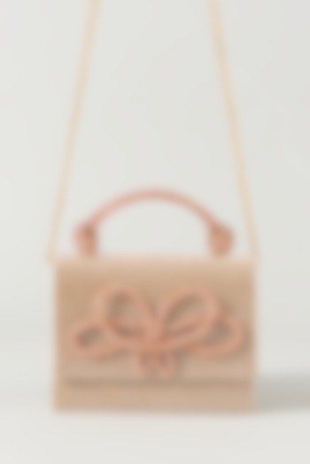 Gold Vegan Leather Embellished Clutch by BEAU MONDE at Pernia's Pop Up Shop