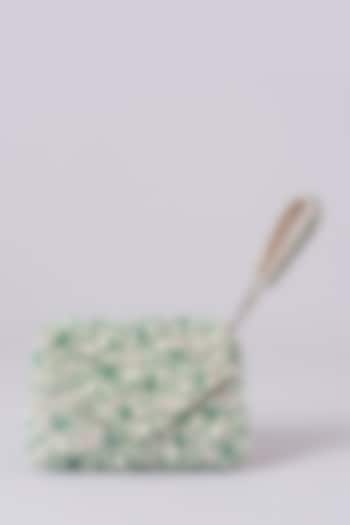 Multi-Colored Vegan Leather Embellished Clutch by BEAU MONDE at Pernia's Pop Up Shop