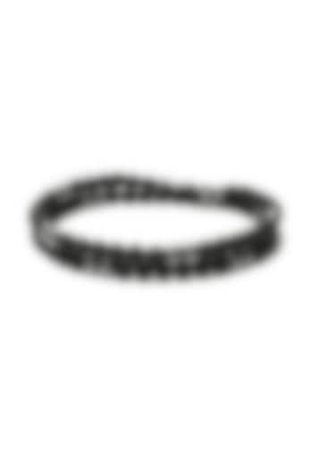 Black Beaded Wrap Bracelet by Bebajrang at Pernia's Pop Up Shop