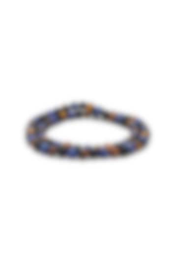 Blue Beaded Bracelet by Bebajrang
