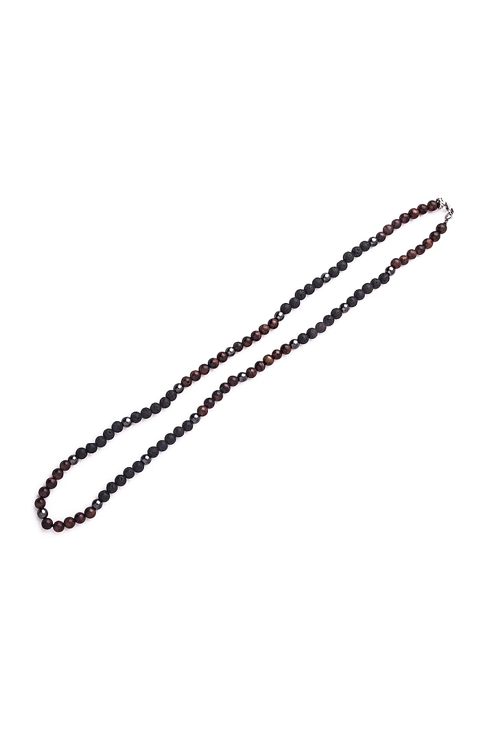 Black Beaded Necklace by Bebajrang