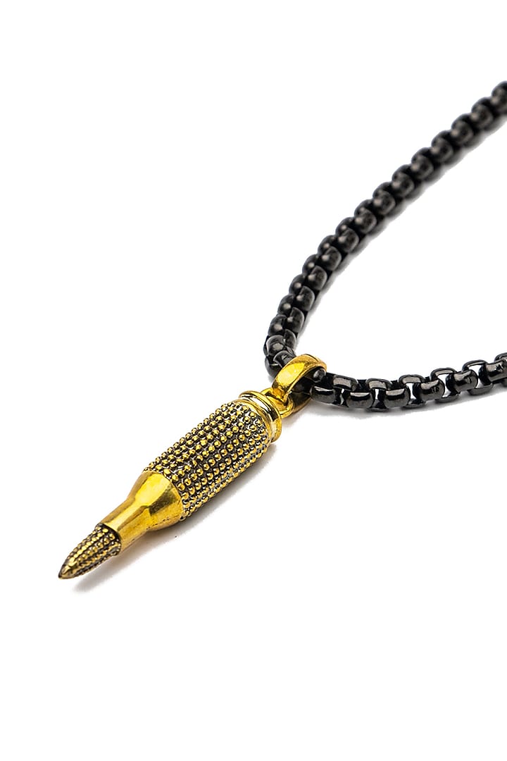 Silver Stainless Steel Pendant Necklace by Bebajrang at Pernia's Pop Up Shop