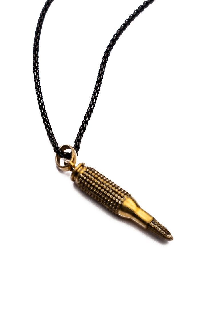 Silver Stainless Steel Pendant Necklace by Bebajrang at Pernia's Pop Up Shop