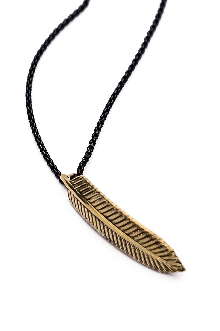 Silver Stainless Steel Pendant Necklace by Bebajrang at Pernia's Pop Up Shop