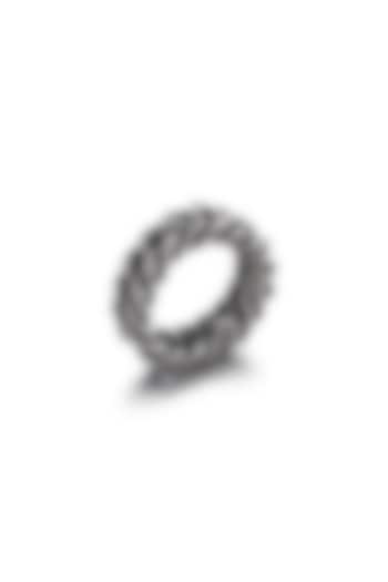 White Stainless Steel Ring by Bebajrang