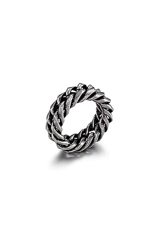 White Stainless Steel Ring by Bebajrang