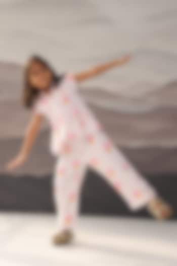 Pink & White Cotton Muslin Co-Ord Set For Girls by Be Bonnie at Pernia's Pop Up Shop