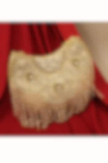 Gold Brocade Bag by Be Chic at Pernia's Pop Up Shop