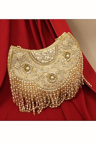 Gold Brocade Bag by Be Chic