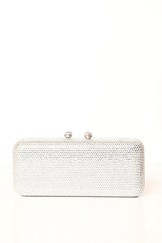 Silver Metal Clutch by Be Chic