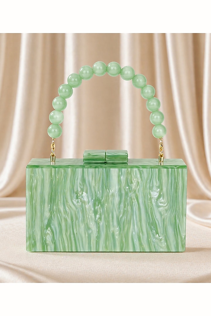Green Acrylic Bag by Be Chic at Pernia's Pop Up Shop