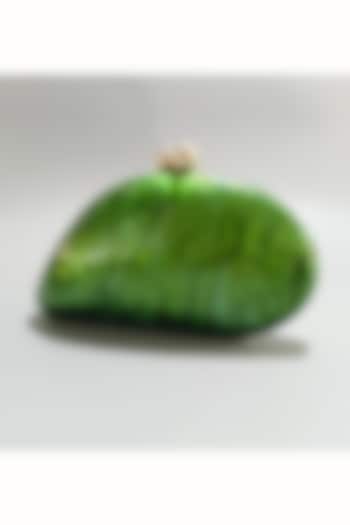 Green Acrylic Clutch by Be Chic at Pernia's Pop Up Shop