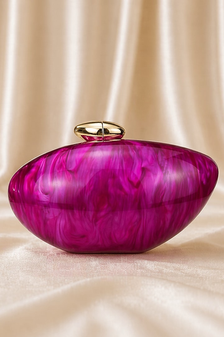 Pink Acrylic Clutch by Be Chic at Pernia's Pop Up Shop