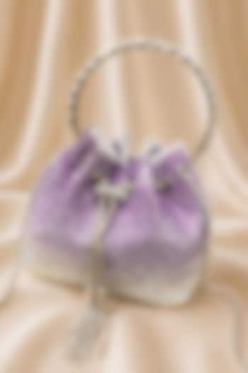 Purple Satin Bag by Be Chic at Pernia's Pop Up Shop