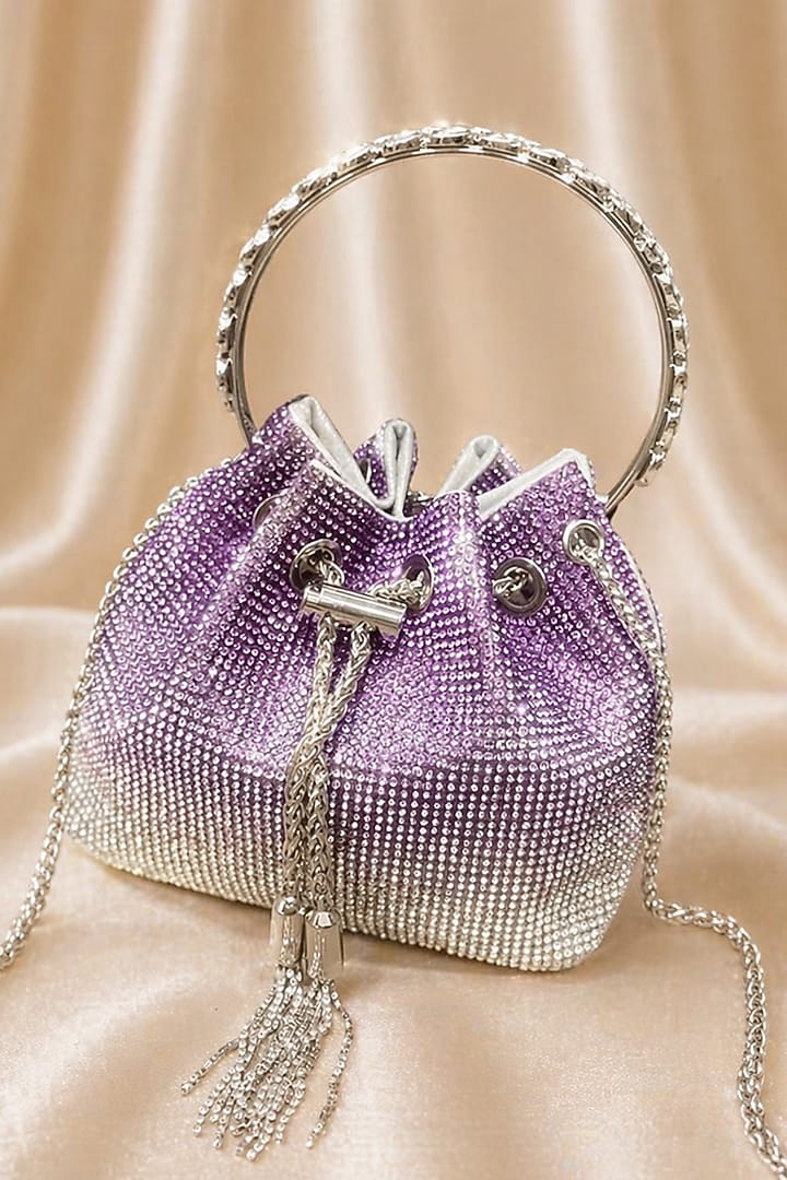 Purple Satin Bag by Be Chic at Pernia's Pop Up Shop
