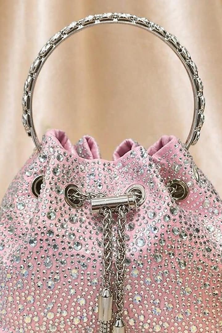Pink Satin Bag by Be Chic at Pernia's Pop Up Shop